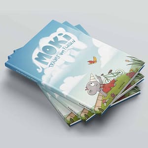 Moki träumt vom Fliegen - DIN A4 Bilderbuch