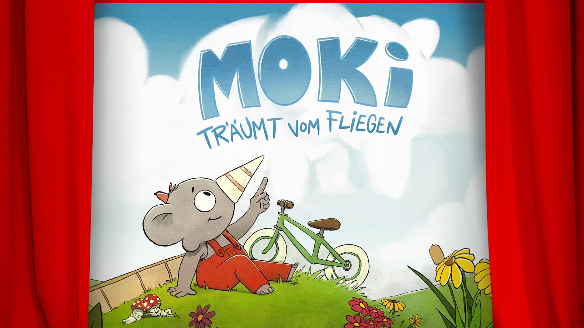 Moki träumt vom Fliegen als animiertes Bilderbuch
